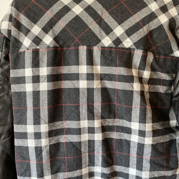 Boohoo Man Work Jacket Men’s Size Medium Plaid Button Up Outdoor - Picture 9 of 12